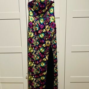 Strapless Embroidered NBD Dress